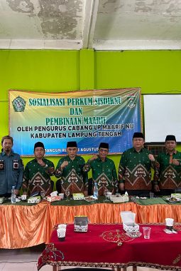 KUNJUNGAN KERJA LP MAARIF NU PCNU LAMPUNG TENGAH DI KEC. BANGUNREJO